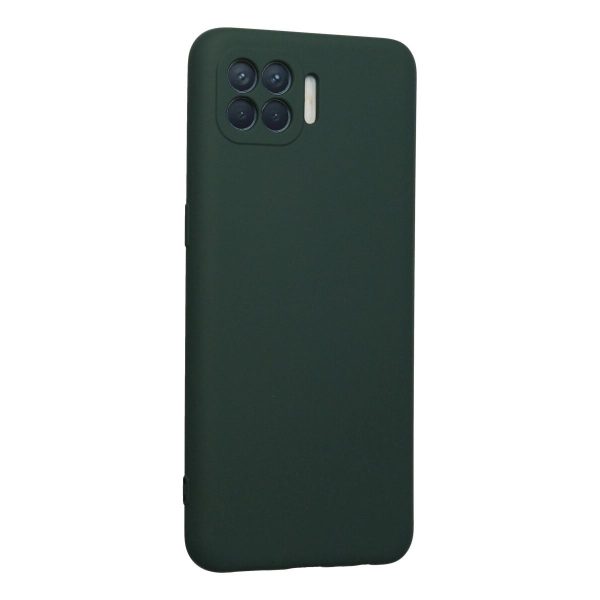 Oppo Reno 4 Lite Kılıf Nano İçi Kadife Silikon - Koyu Yeşil