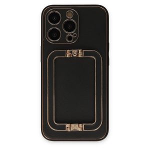Apple İphone 13 Pro Max Kılıf Coco Elit Kapak - Siyah