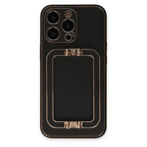 Apple İphone 13 Pro Max Kılıf Coco Elit Kapak - Siyah