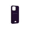 Apple İphone 14 Pro Kılıf Kelvin Kartvizitli Silikon - Derin Mor