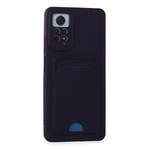 Xiaomi Redmi Note 11 Pro Kılıf Kelvin Kartvizitli Silikon - Derin Mor