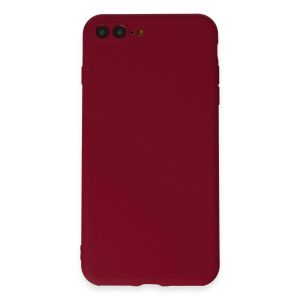 Apple İphone 7 Plus Kılıf First Silikon - Bordo