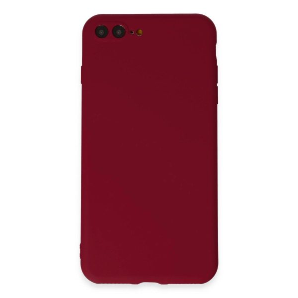 Apple İphone 7 Plus Kılıf First Silikon - Bordo