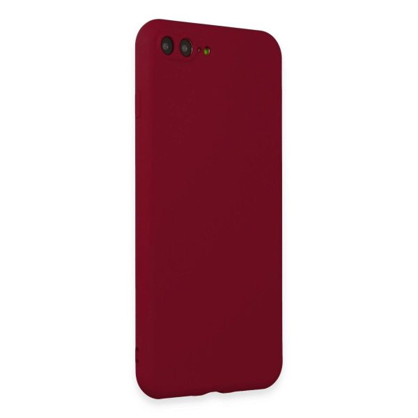 Apple İphone 7 Plus Kılıf First Silikon - Bordo