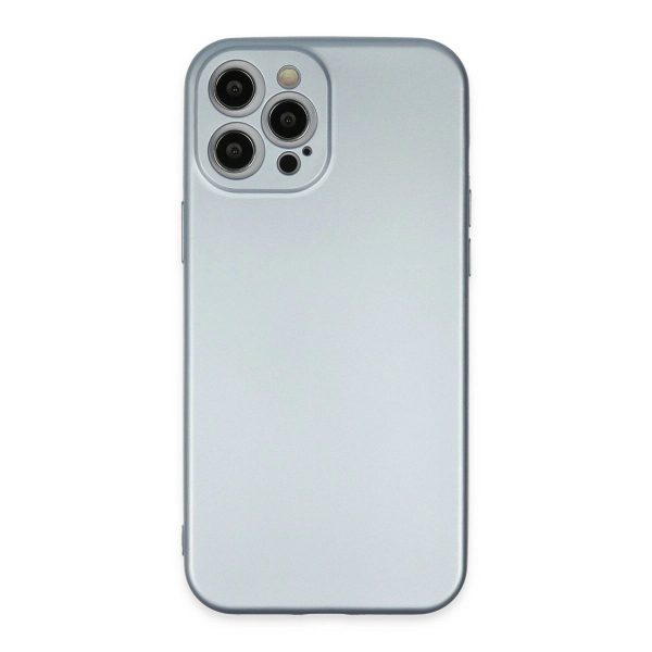 Apple İphone 12 Pro Max Kılıf Nano İçi Kadife Silikon - Sky Blue