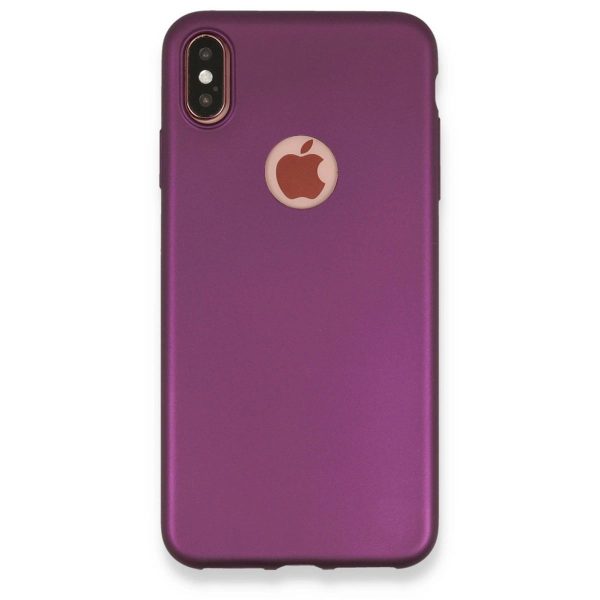 Apple İphone Xs Max Kılıf First Silikon - Mürdüm