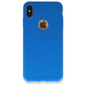 Apple İphone Xs Max Kılıf First Silikon - Mavi