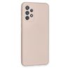 Samsung Galaxy A72 Kılıf Nano İçi Kadife Silikon - Pudra