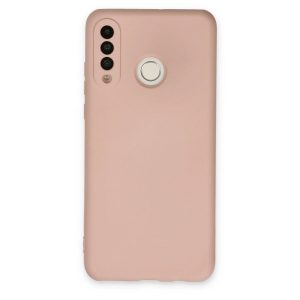 Huawei P30 Lite Kılıf Nano İçi Kadife Silikon - Pudra