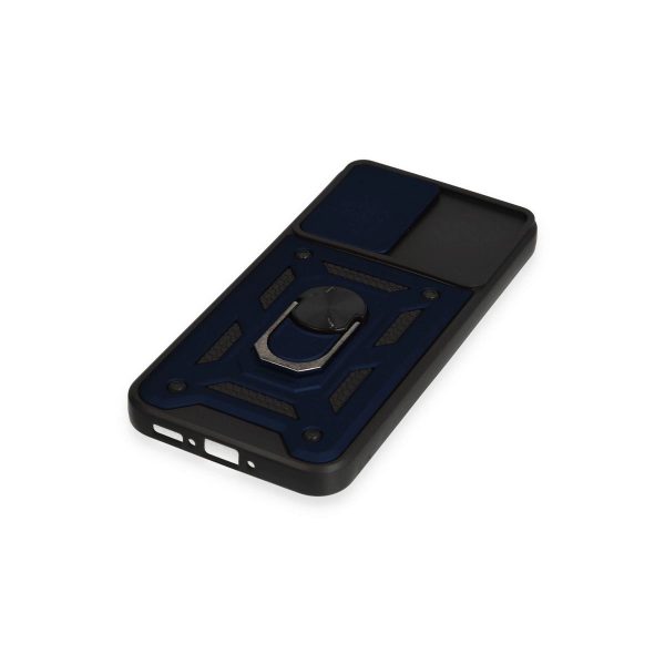 Samsung Galaxy A54 5g Kılıf Pars Lens Yüzüklü Silikon - Lacivert