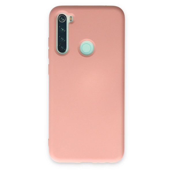 Xiaomi Redmi Note 8 Kılıf Nano İçi Kadife Silikon - Pudra