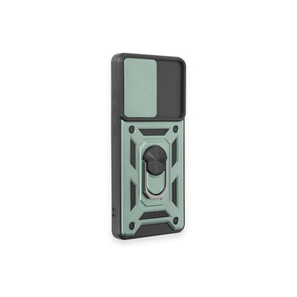 Samsung Galaxy S20 Fe Kılıf Pars Lens Yüzüklü Silikon - Yeşil