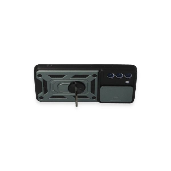 Samsung Galaxy S21 Fe Kılıf Pars Lens Yüzüklü Silikon - Yeşil