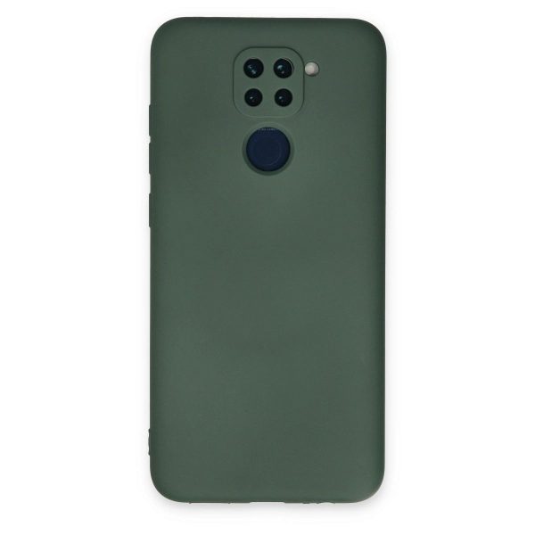 Xiaomi Redmi Note 9 Kılıf Nano İçi Kadife Silikon - Koyu Yeşil