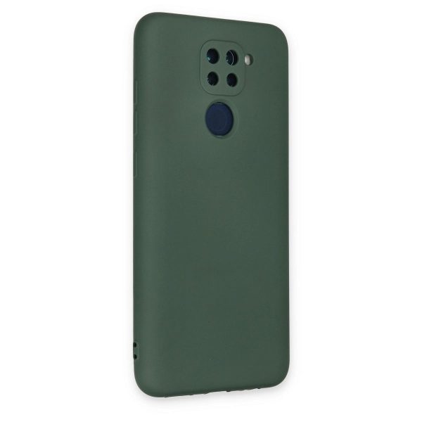 Xiaomi Redmi Note 9 Kılıf Nano İçi Kadife Silikon - Koyu Yeşil
