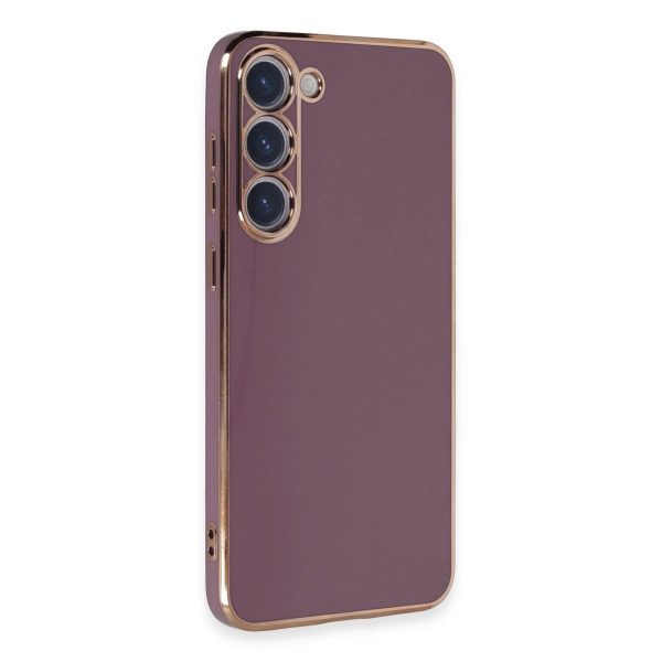 Samsung Galaxy S23 Kılıf Volet Silikon - Mor