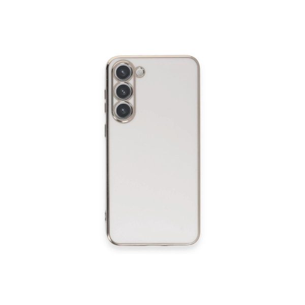 Samsung Galaxy S23 Plus Kılıf Volet Silikon - Beyaz