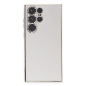 Samsung Galaxy S23 Ultra Kılıf Volet Silikon - Beyaz
