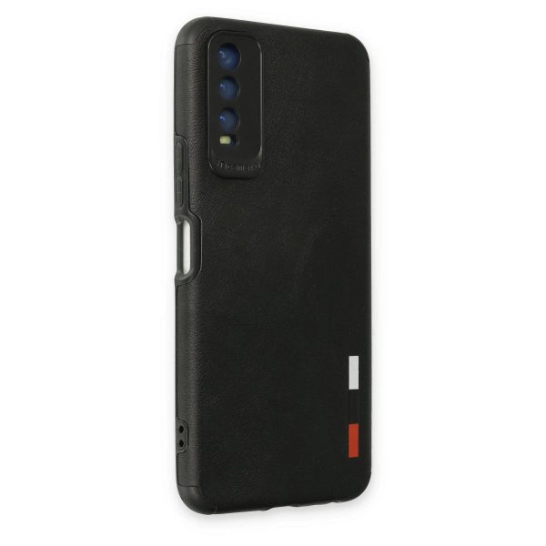 Vivo Y11s Kılıf Loop Deri Silikon - Siyah