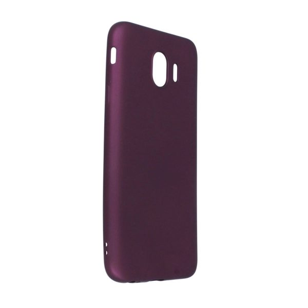 Samsung Galaxy J4 Kılıf First Silikon - Mürdüm