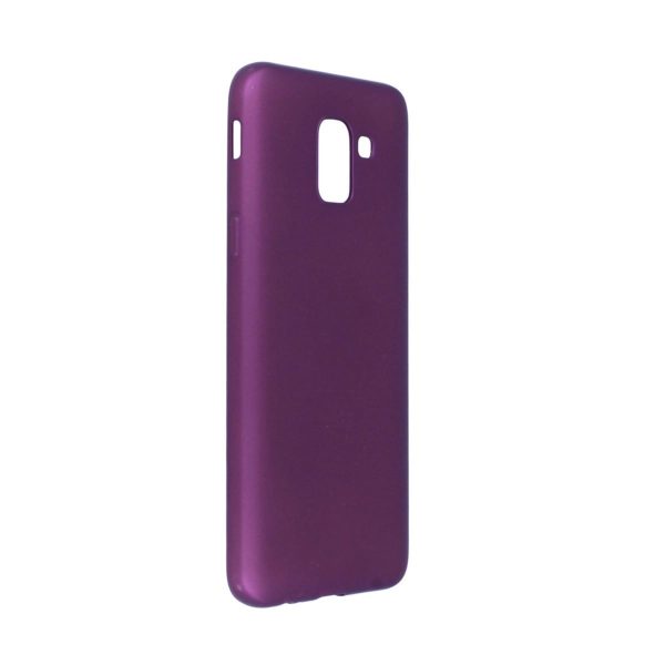 Samsung Galaxy J6 Kılıf First Silikon - Mürdüm