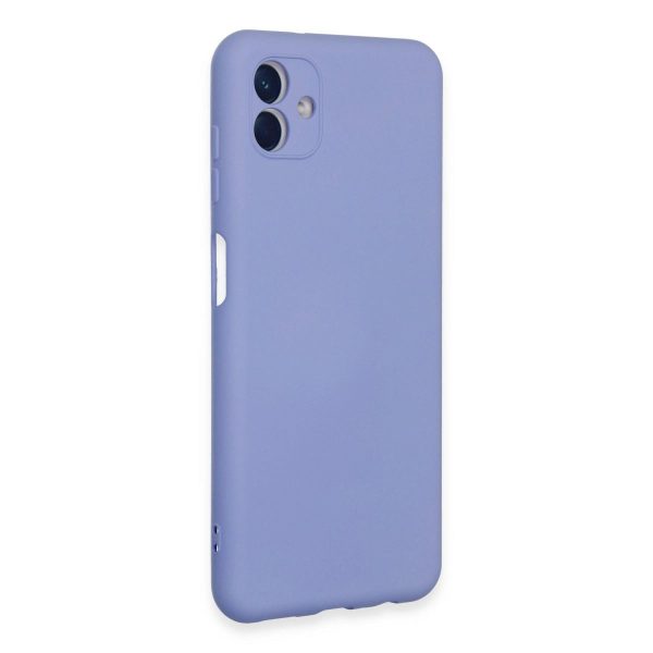 Samsung Galaxy A04e Kılıf Nano İçi Kadife Silikon - Lila