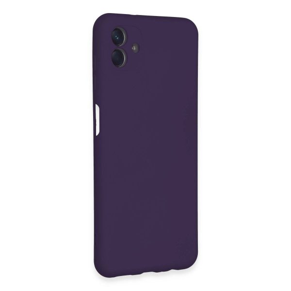 Samsung Galaxy A04e Kılıf Nano İçi Kadife Silikon - Mor