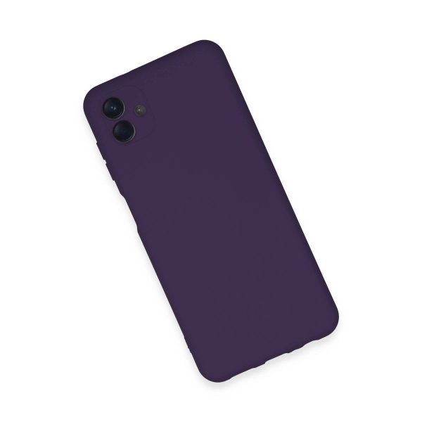 Samsung Galaxy A04e Kılıf Nano İçi Kadife Silikon - Mor
