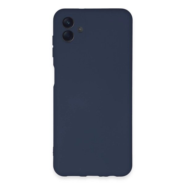 Samsung Galaxy A04e Kılıf Nano İçi Kadife Silikon - Lacivert