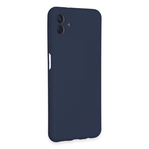 Samsung Galaxy A04e Kılıf Nano İçi Kadife Silikon - Lacivert