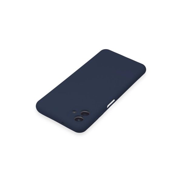 Samsung Galaxy A04e Kılıf Nano İçi Kadife Silikon - Lacivert