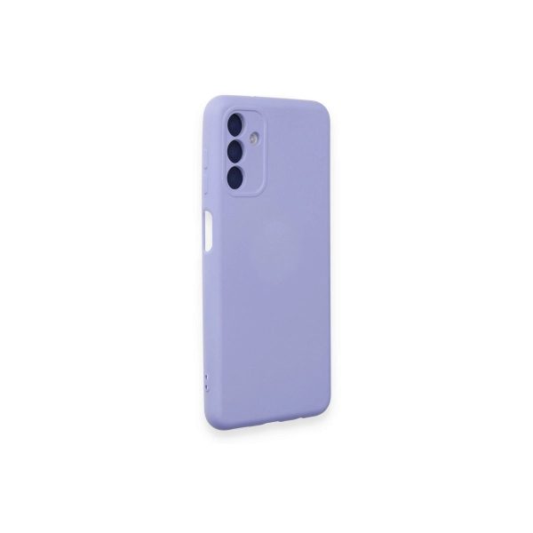 Samsung Galaxy A14 4g Kılıf Nano İçi Kadife Silikon - Lila