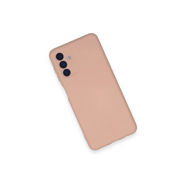 Samsung Galaxy A14 4g Kılıf Nano İçi Kadife Silikon - Pudra