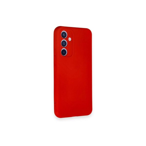 Samsung Galaxy A54 5g Kılıf Nano İçi Kadife Silikon - Kırmızı