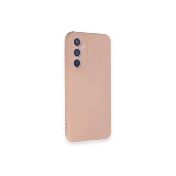 Samsung Galaxy A54 5g Kılıf Nano İçi Kadife Silikon - Pudra