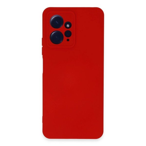 Xiaomi Redmi Note 12 4g Kılıf Nano İçi Kadife Silikon - Kırmızı