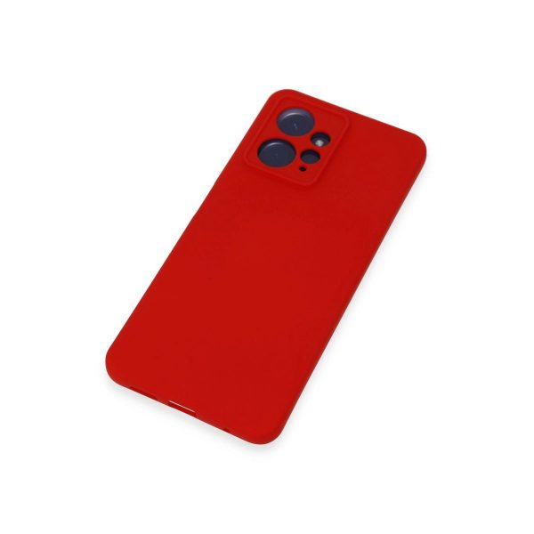Xiaomi Redmi Note 12 4g Kılıf Nano İçi Kadife Silikon - Kırmızı