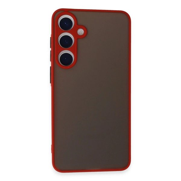 Samsung Galaxy S24 Kılıf Montreal Silikon Kapak - Kırmızı
