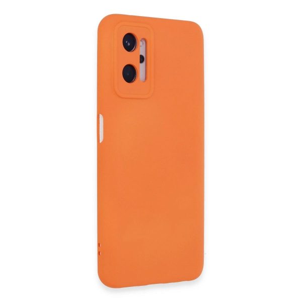 Realme 9i 4g Kılıf Nano İçi Kadife Silikon - Turuncu
