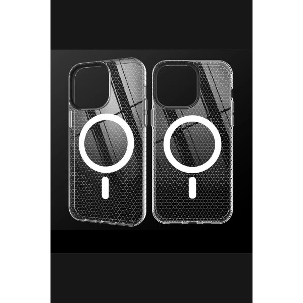 Apple İphone 12 Pro Max Kılıf Beta Magneticsafe Silikon - Şeffaf