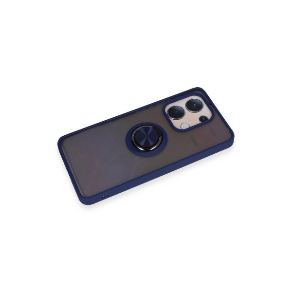 Xiaomi Redmi Note 13 4g Kılıf Montreal Yüzüklü Silikon Kapak - Lacivert