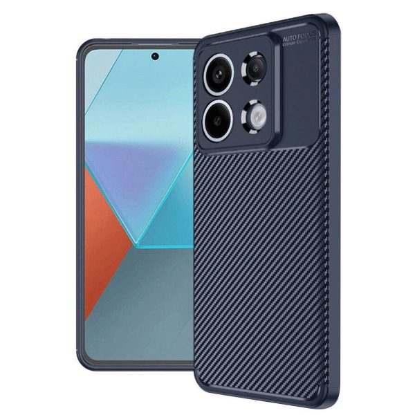 Xiaomi Redmi Note 13 Pro 4g Kılıf Auto Focus Karbon Kapak - Lacivert