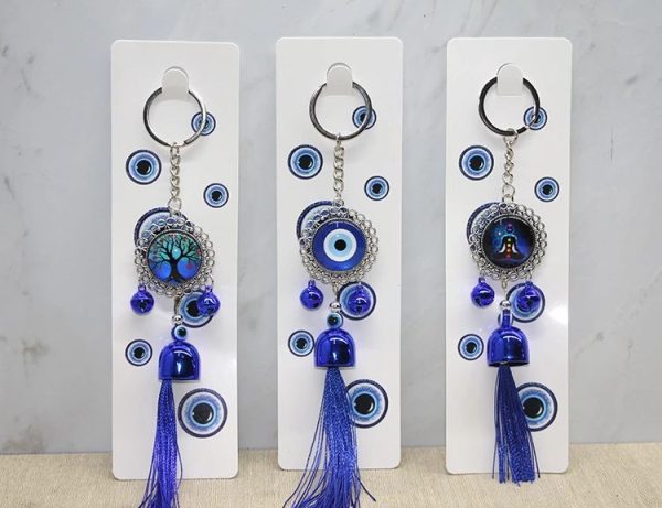 Metal Nazar Boncuğu Anahtarlık Alk3496